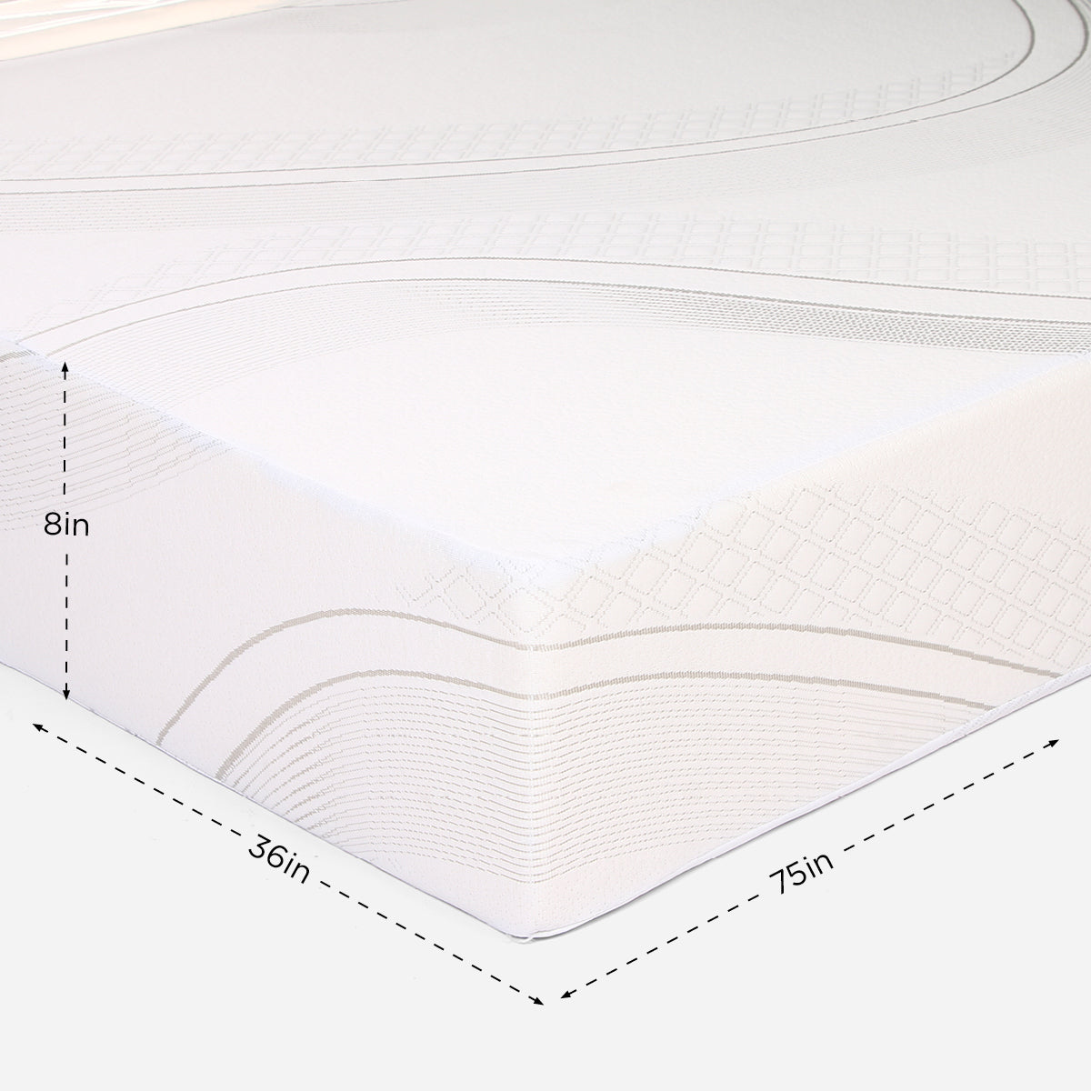 Royal Linens Royal Foam Mattress - 8x36x75