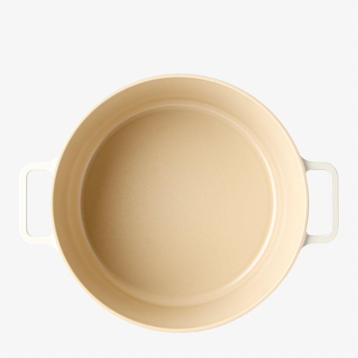 Neoflam Fika Cast Aluminum Stock Pot with Glass Lid 24cm - Sahara Sand