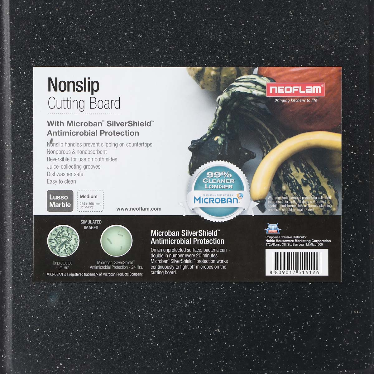 Neoflam Lusso Marble Nonslip Cutting Board -  Medium