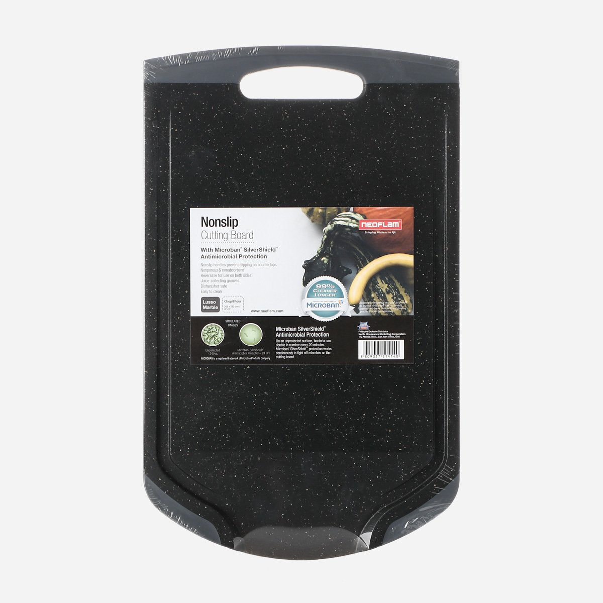 Neoflam Lusso Marble Nonslip Cutting Board -  Chop & Pour