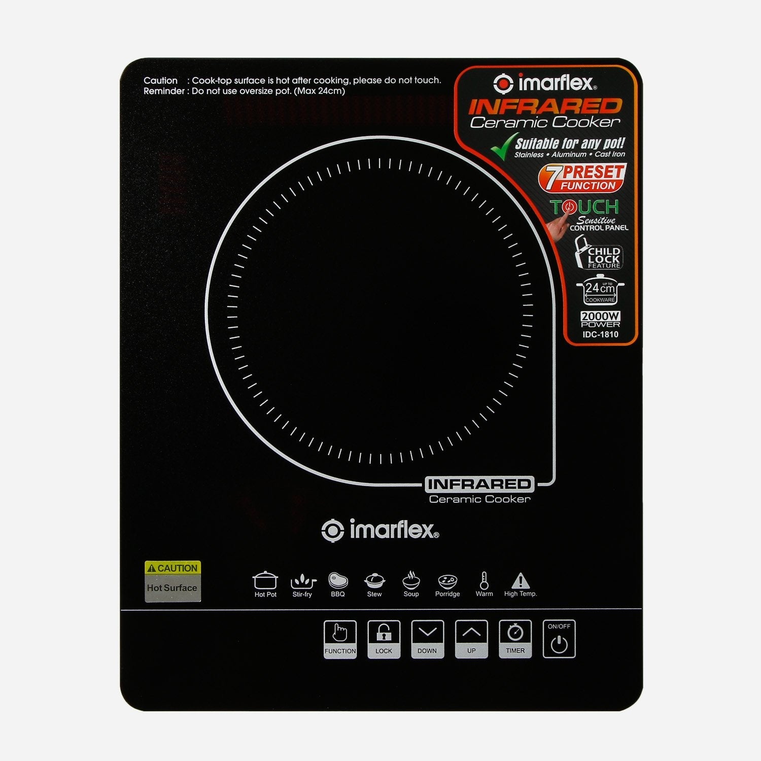 Imarflex Infrared Digital Ceramic Cooker IDC-1810