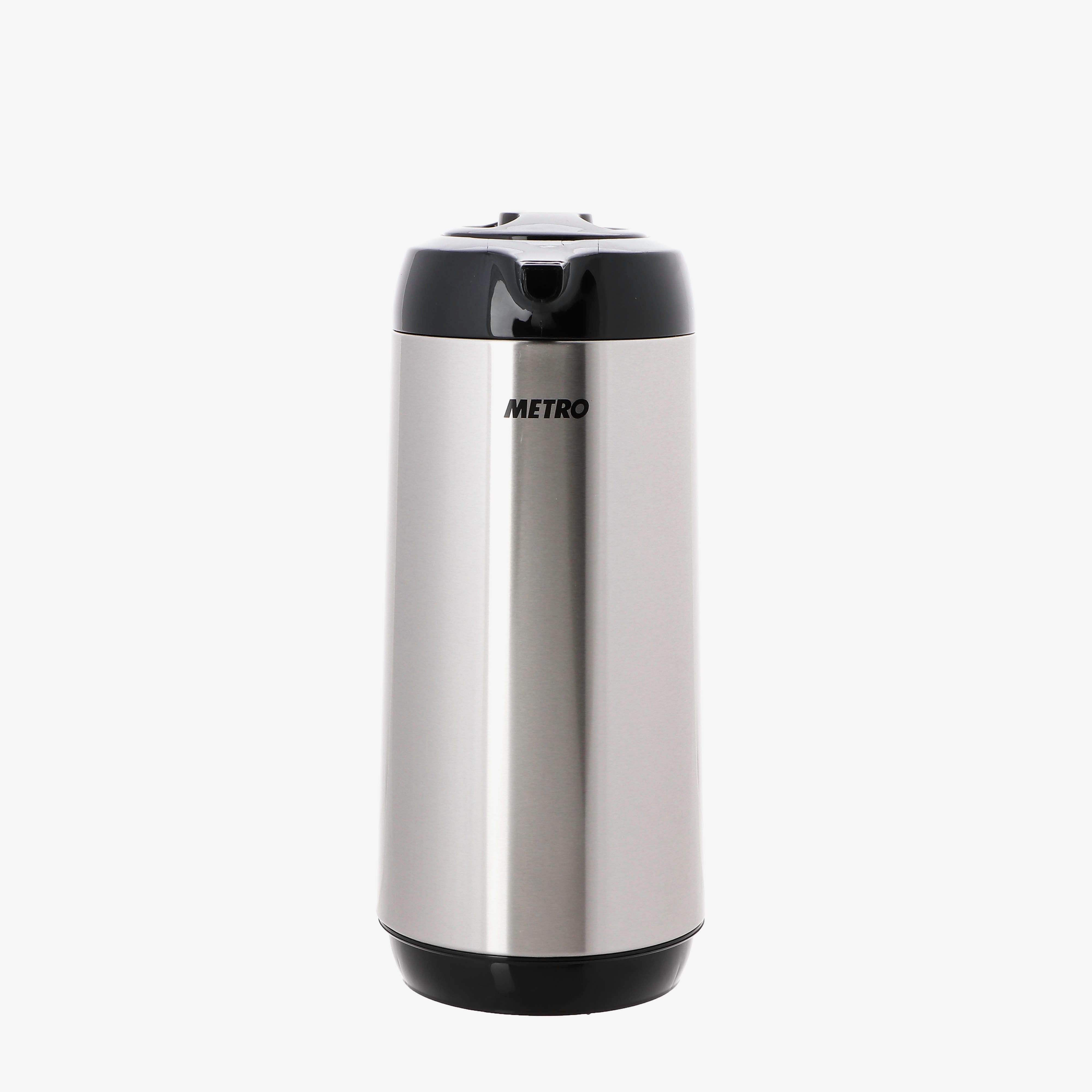 Metro Cookwares Stainless Steel Vacuum Flask 1.9L Ð Black and Silver