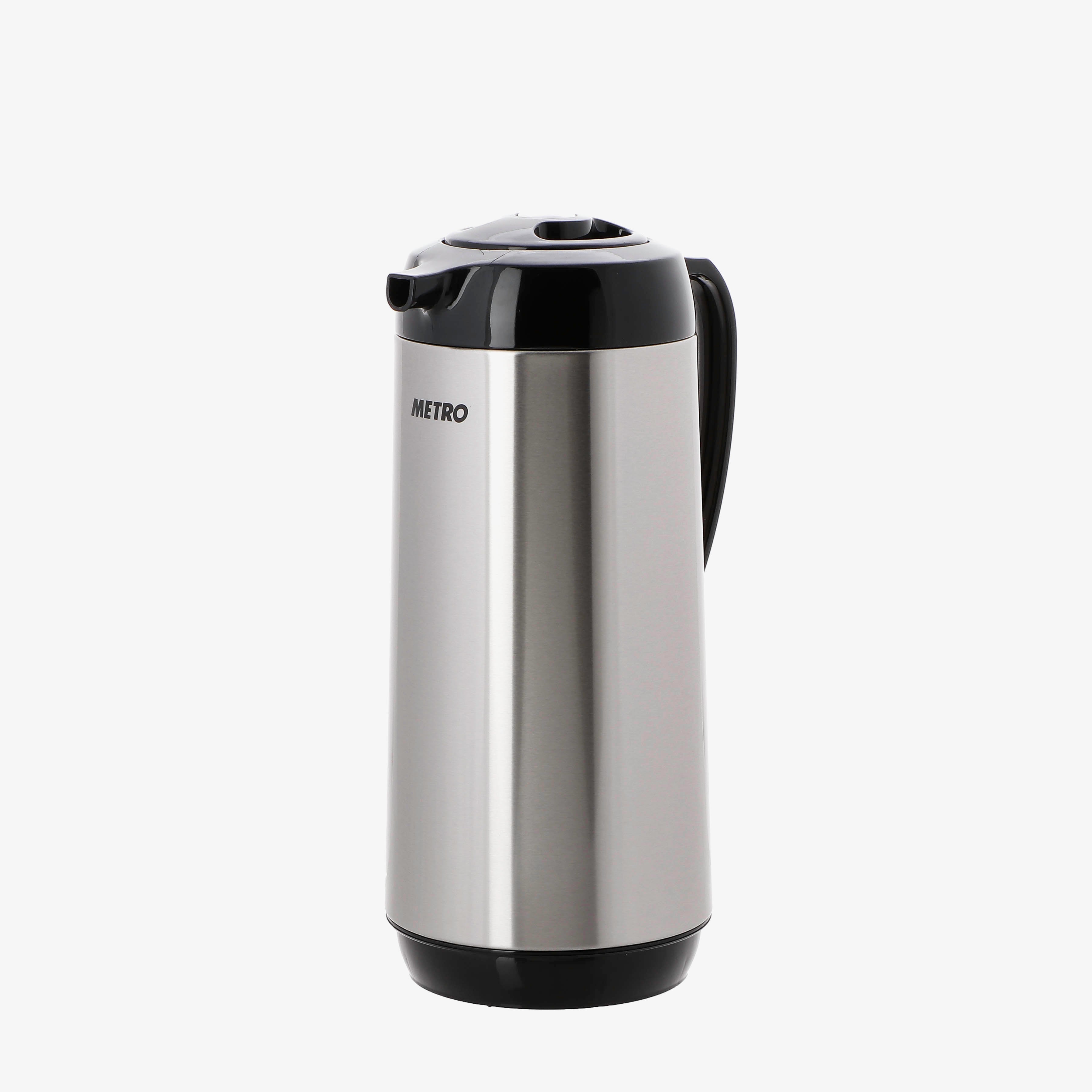 Metro Cookwares Stainless Steel Vacuum Flask 1.9L Ð Black and Silver