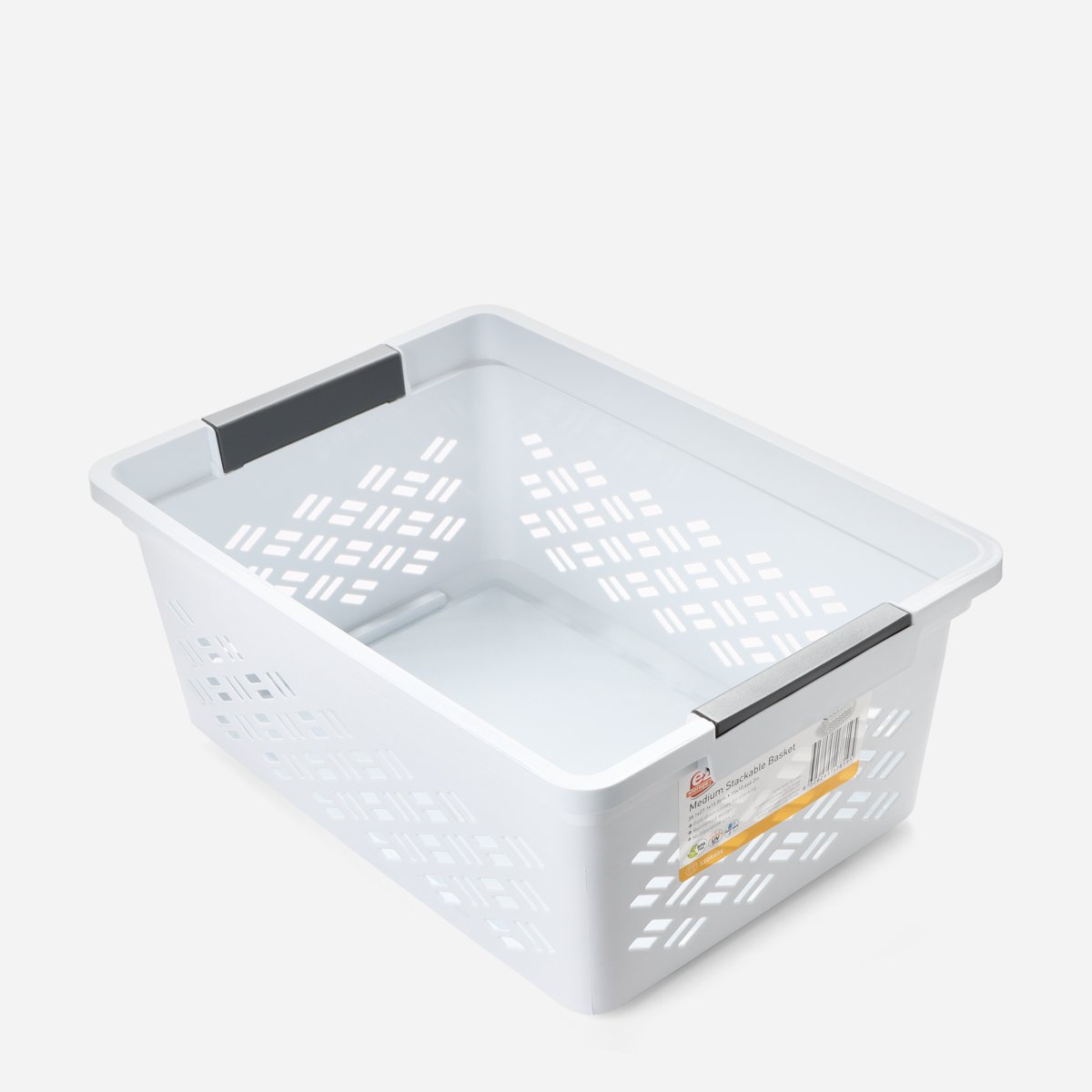 Ezy Storage Brickor Medium Stackable Basket Ð White