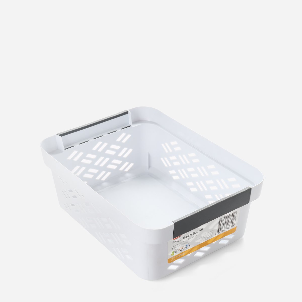 Ezy Storage Brickor Small Touch Basket – White