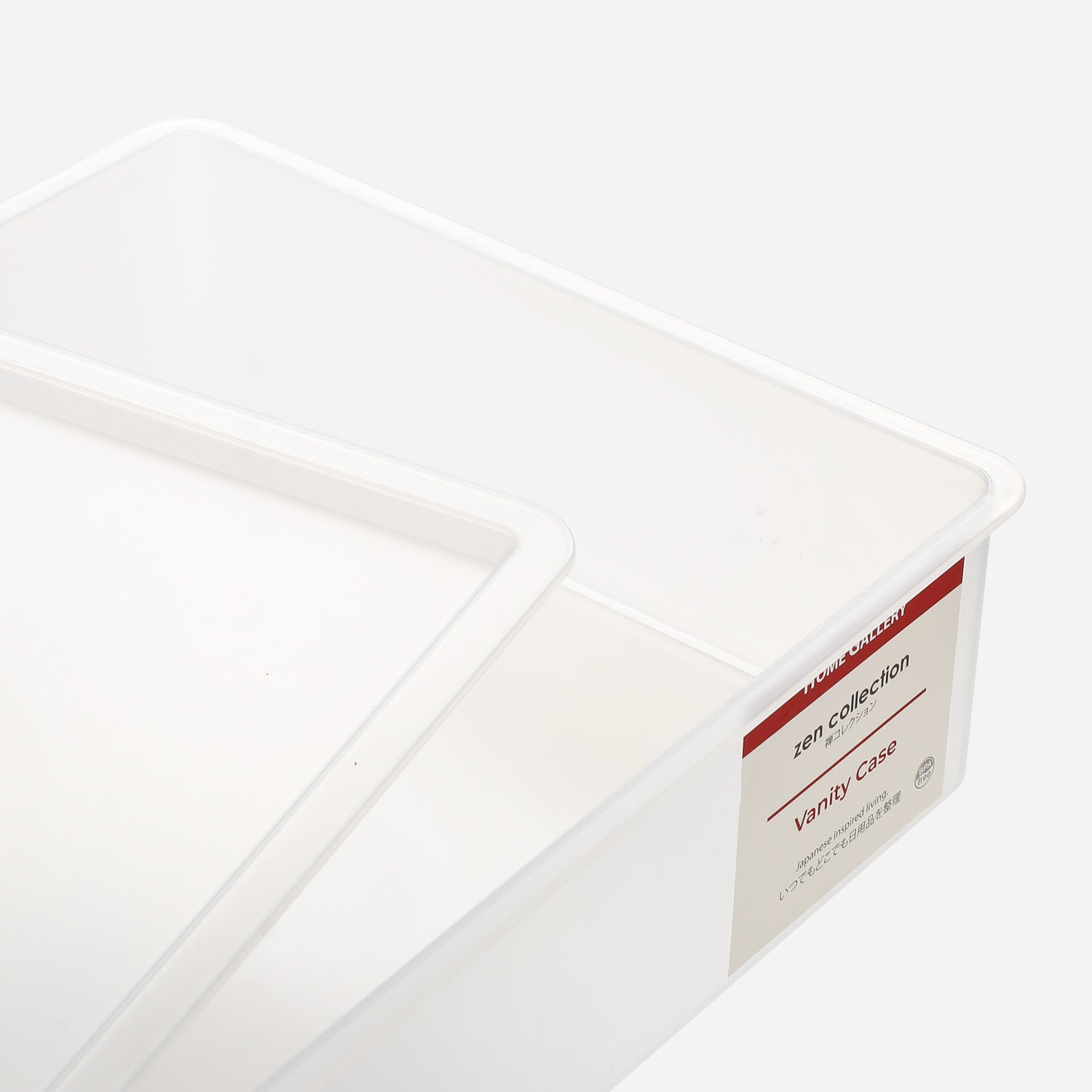Home Gallery Zen Vanity Case With Cover in White 31.2x7.5 cm