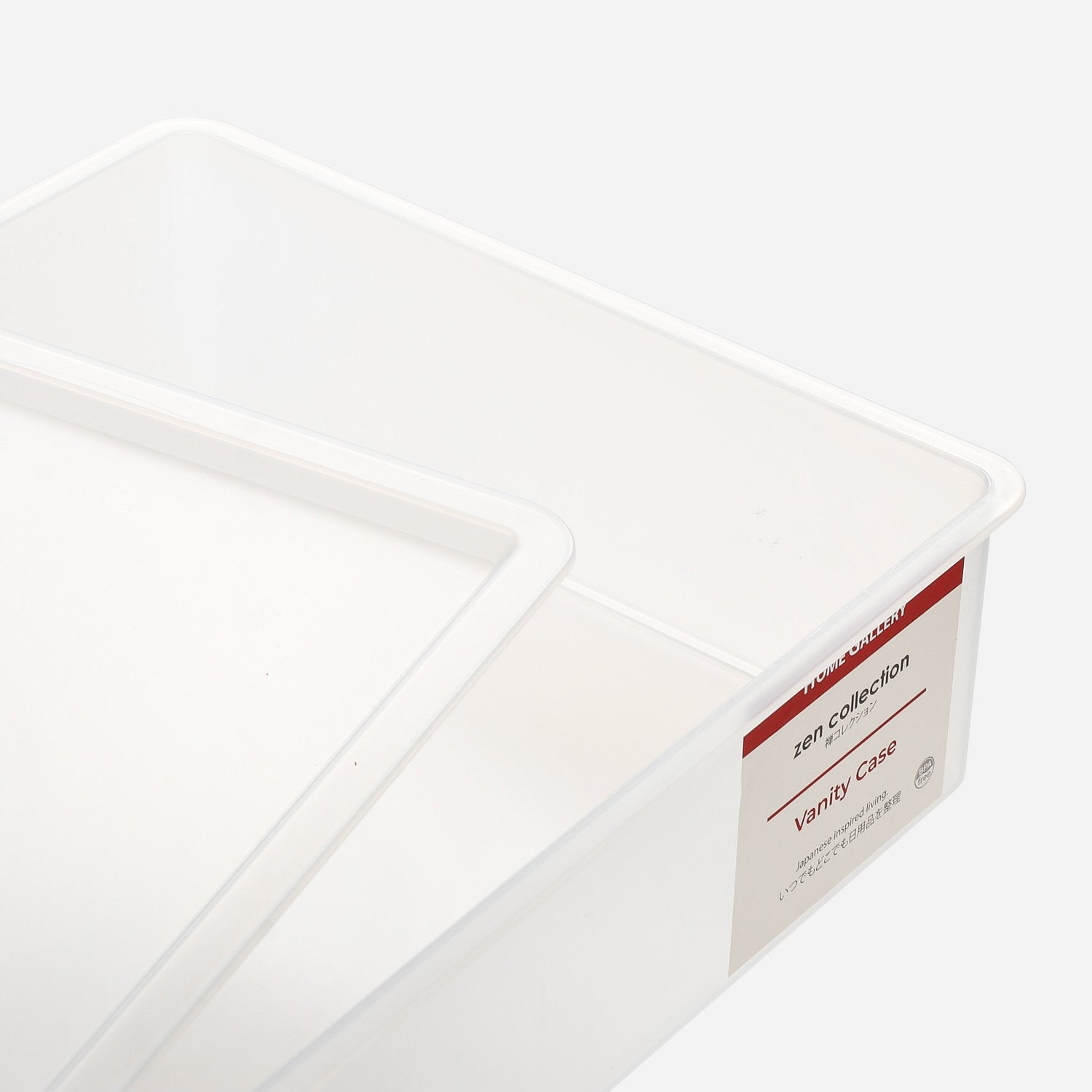 Home Gallery Zen Vanity Case With Cover in White 31.2x7.5 cm