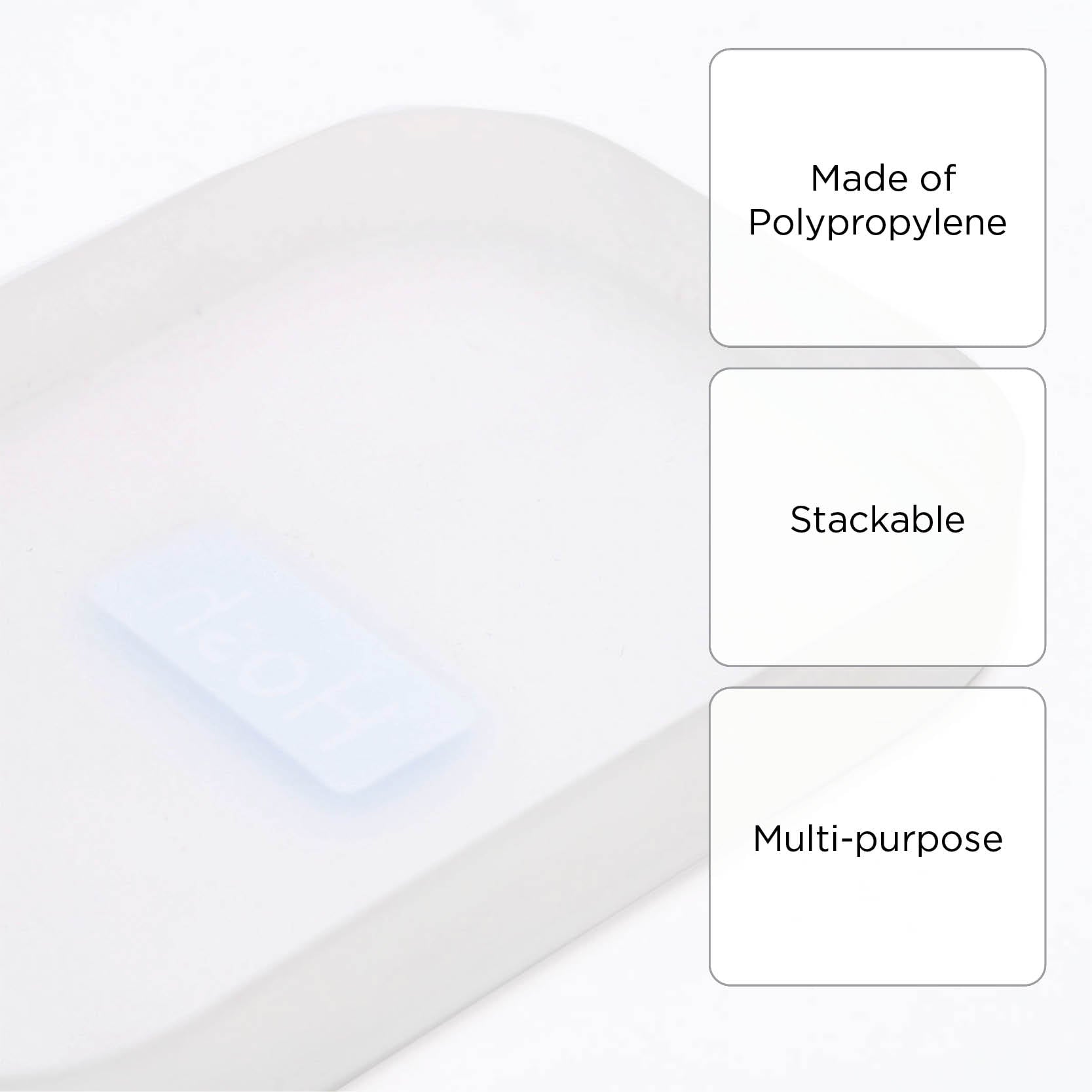 Hosh Stackable Organizer Lid 1929C – White