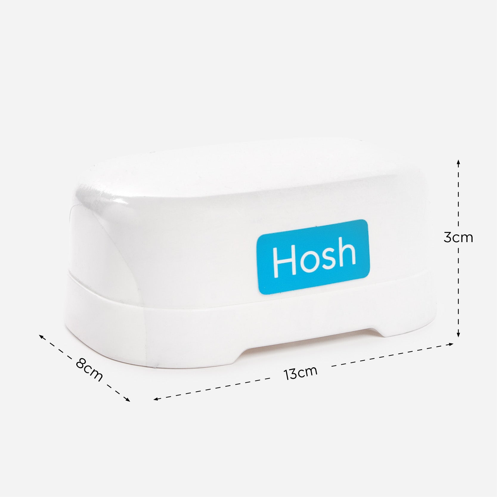 Hosh Soap Holder with Cover – White