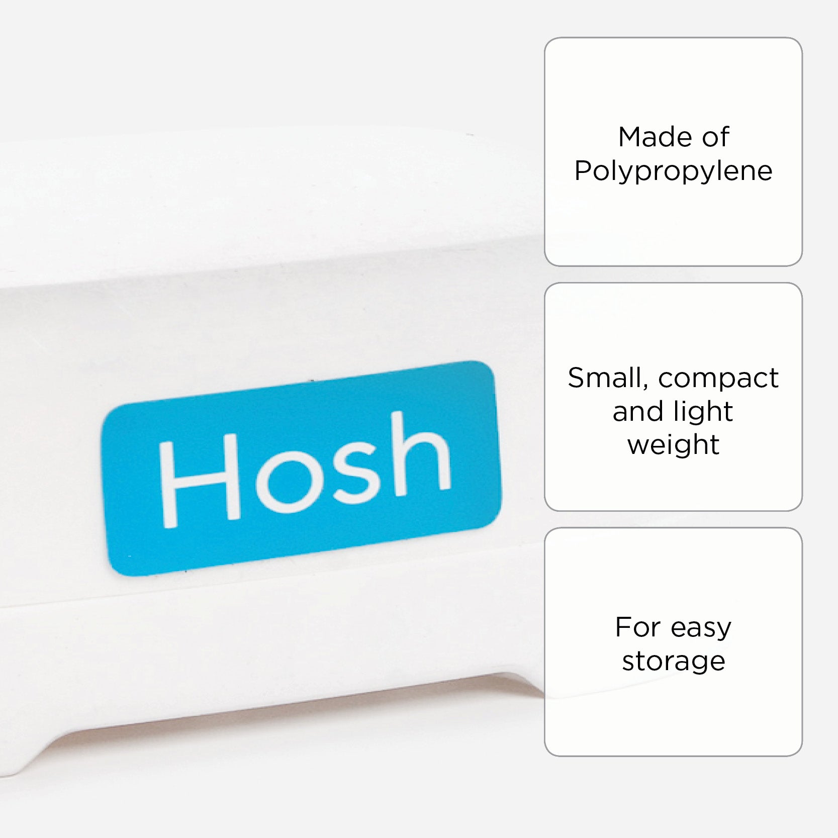 Hosh Soap Holder with Cover – White