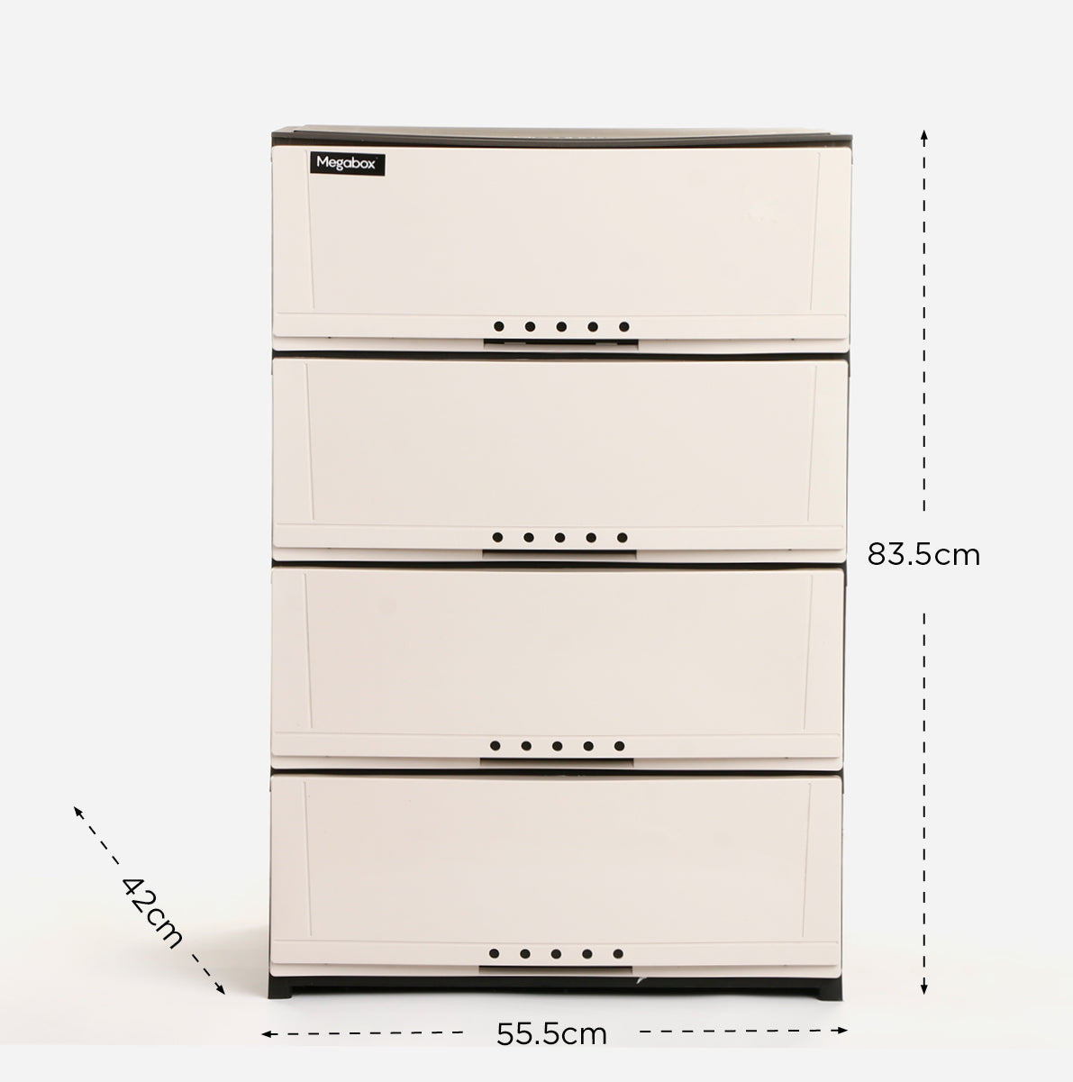 Megabox Modish Drawer (Beige) - 4 Layers