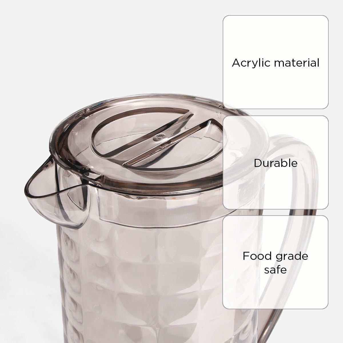 Urban Kitchen Buy 1 Take 1 Cubic Pitcher (Smoke) - 2L