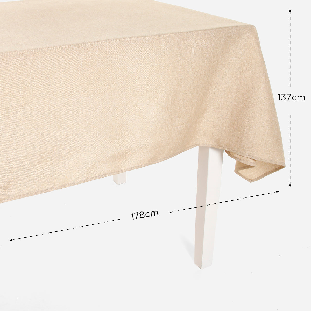 Hosh Fabric Tablecloth (Beige) - 54x70in