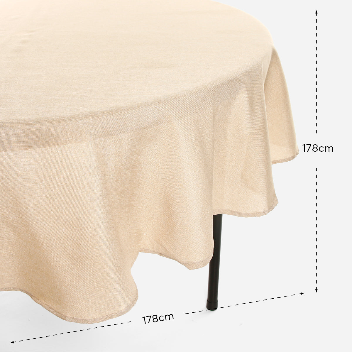 Hosh Fabric Tablecloth (Beige) - 70in