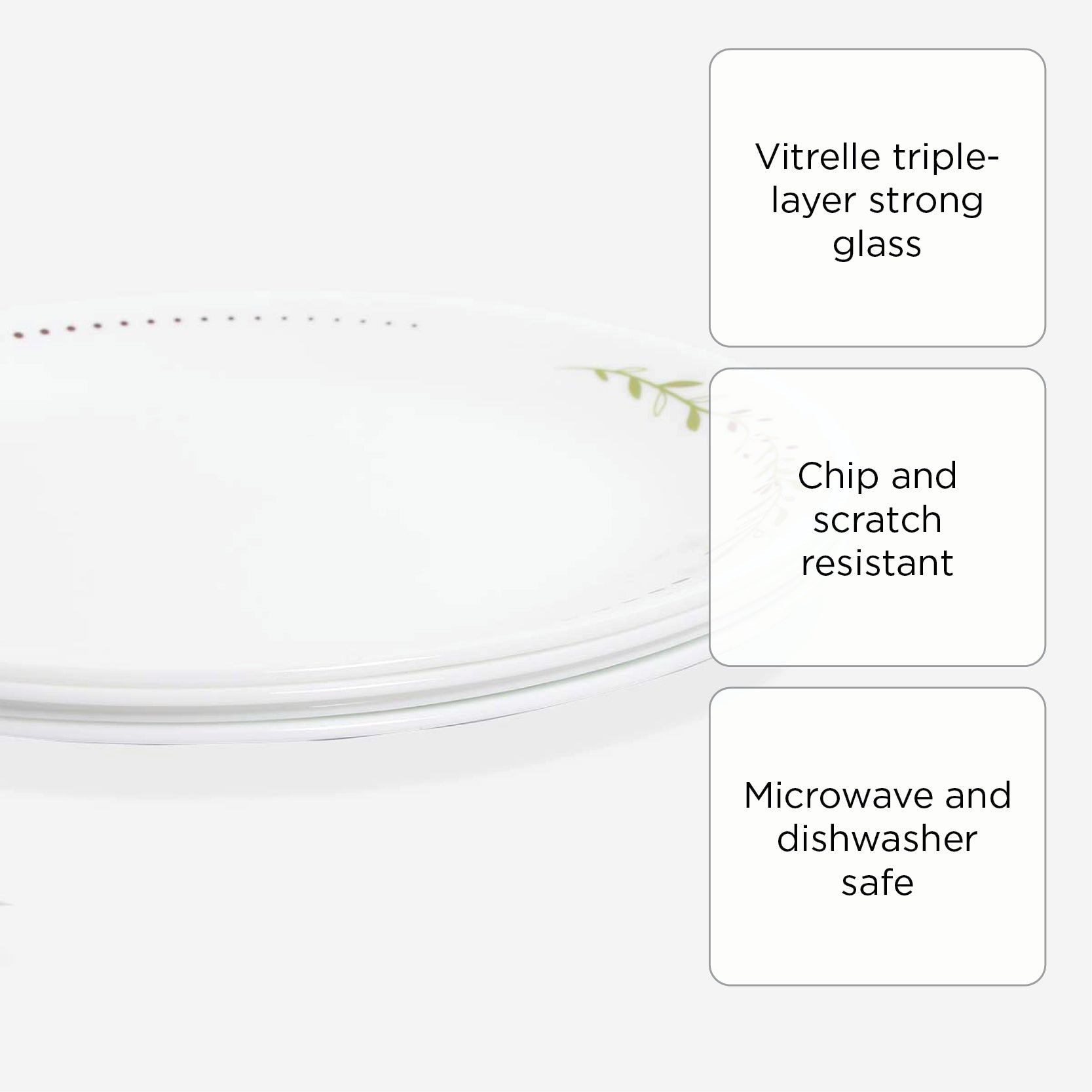 Corelle 4-Piece Dinner Plate Set - Herbs