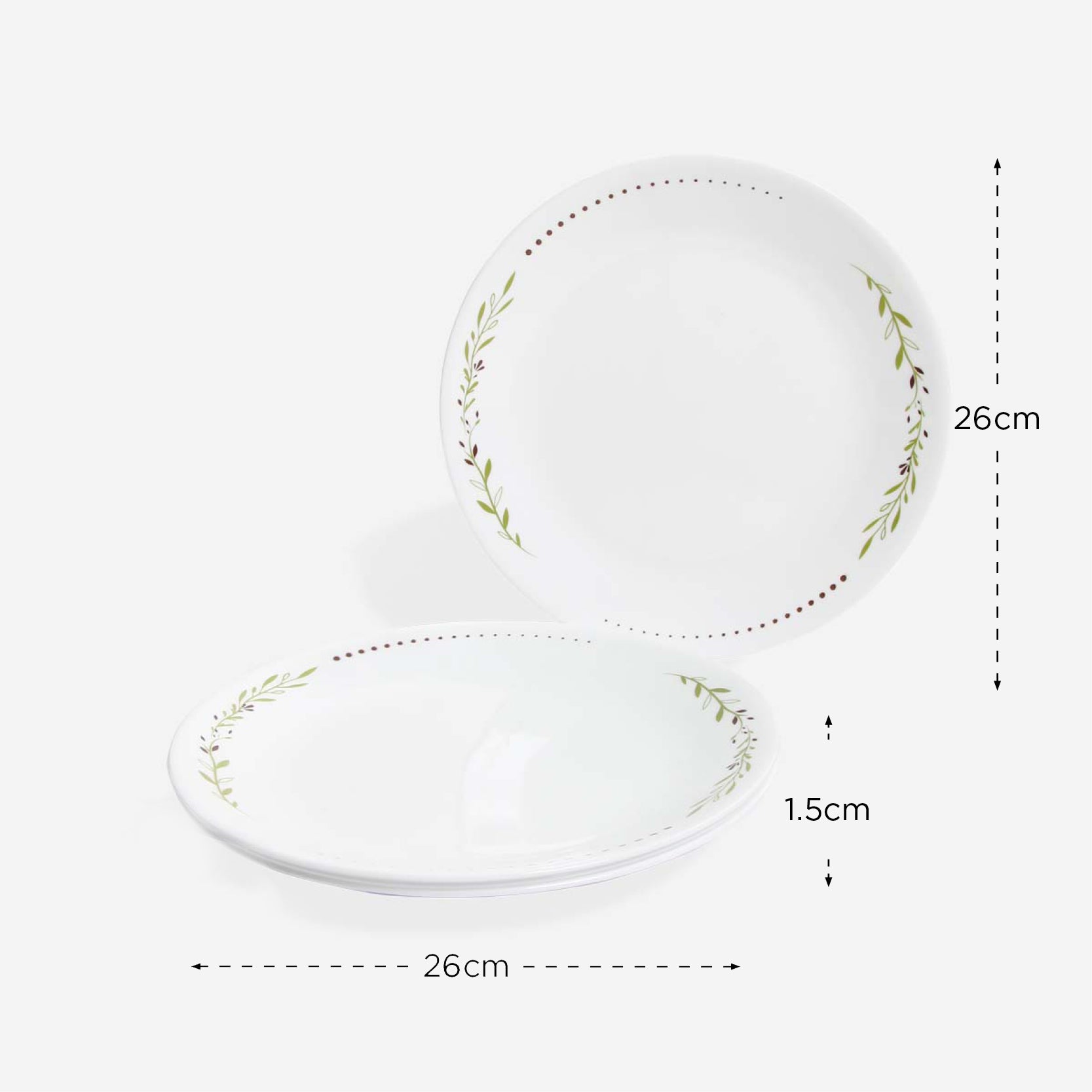 Corelle 4-Piece Dinner Plate Set - Herbs