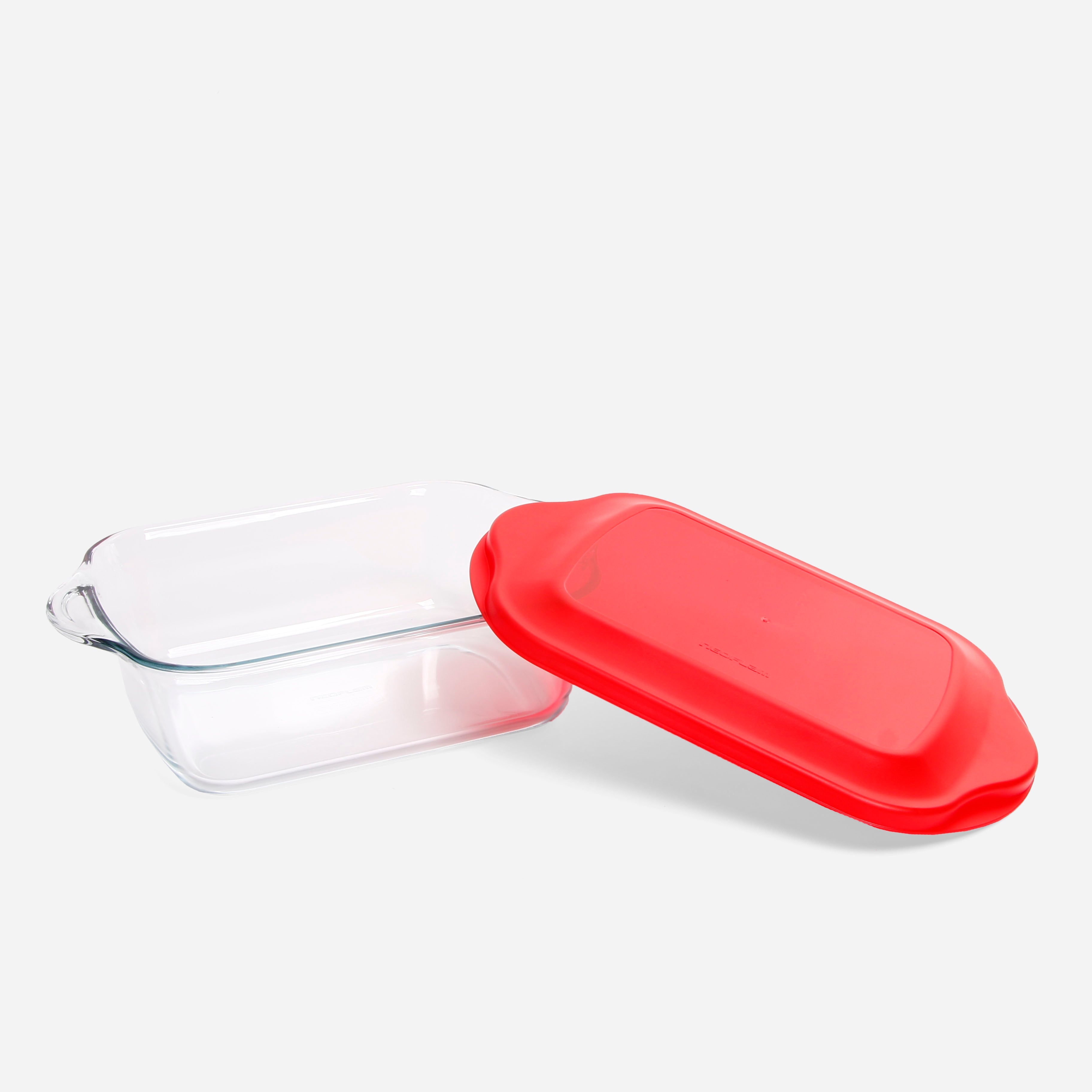 Neoflam Rectangular Glass Ovenware with Lid - 2.5L