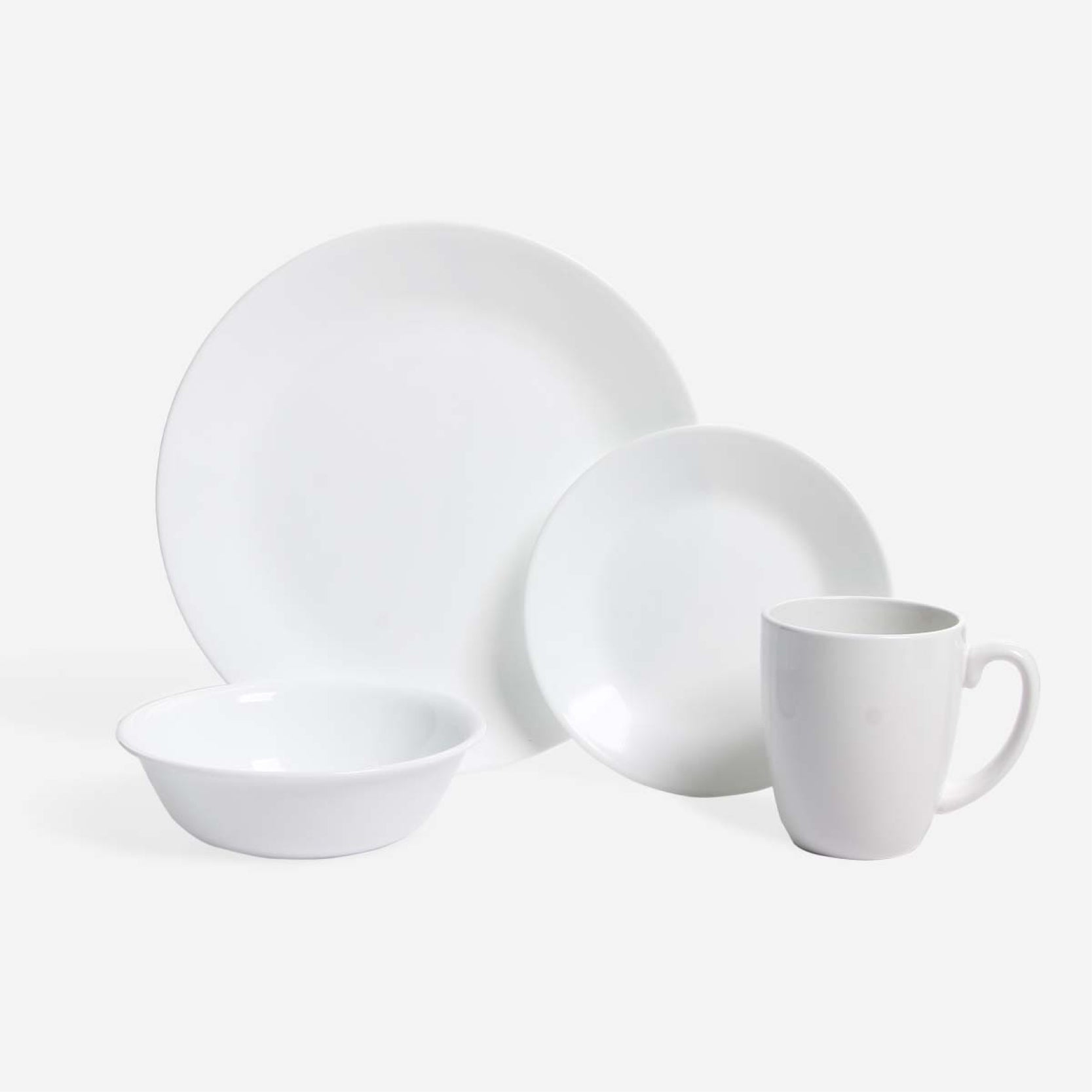 Corelle 16-Piece Dinnerware Set - Winter Frost White