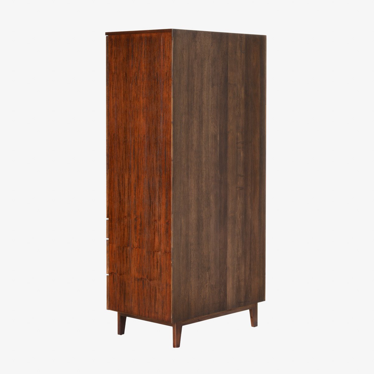 SM Home Hallmark Wardrobe Cabinet with 2 Door and 3 Drawer - Walnut