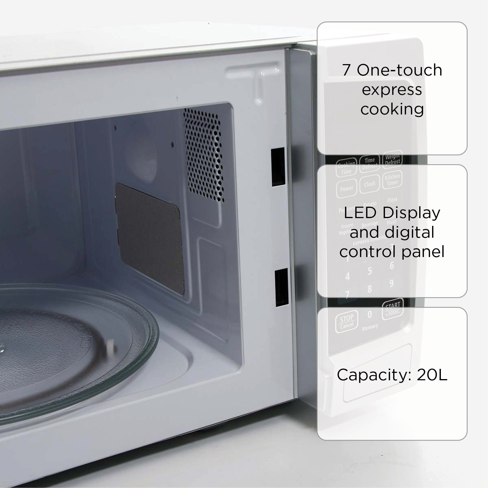 Imarflex Digital Microwave Oven - 20L