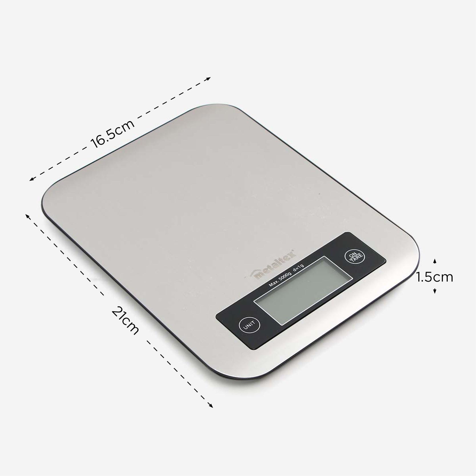 Metaltex Stainless Steel Digital Kitchen Scale