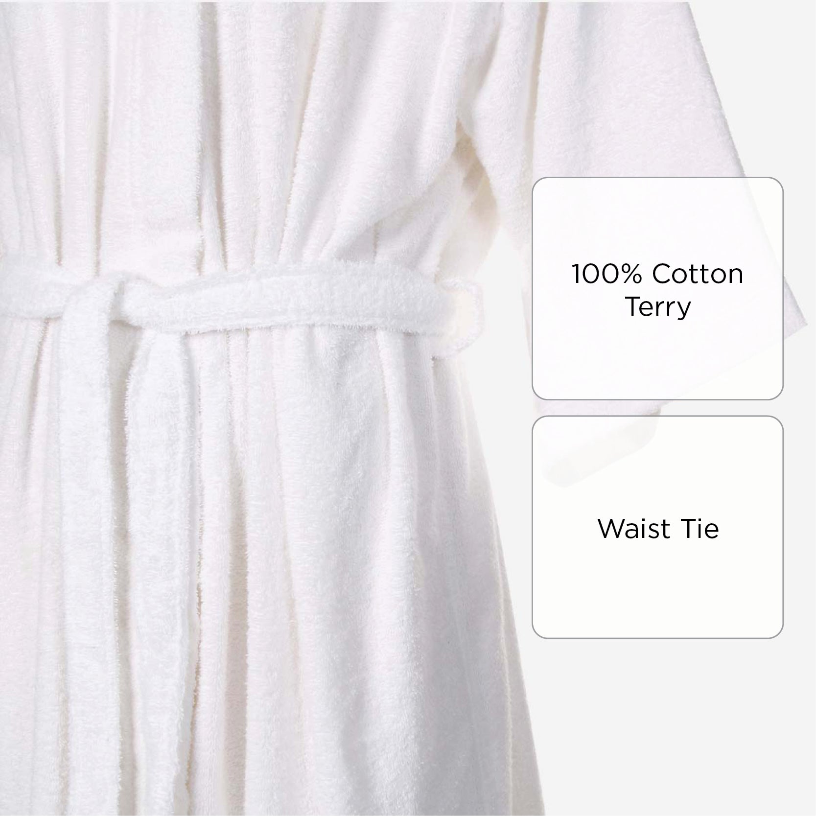 Canadian Free Size Bathrobe - White
