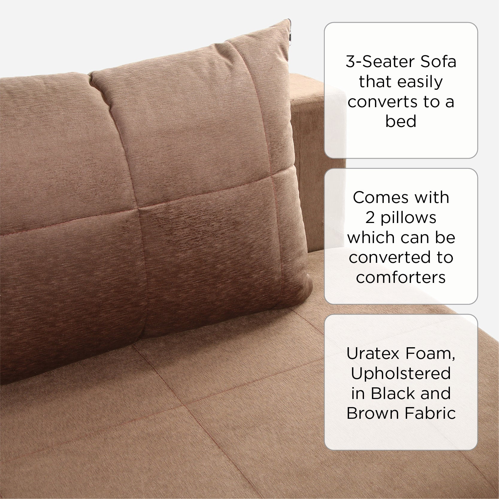 SM Home Clear Sofabed - Brown