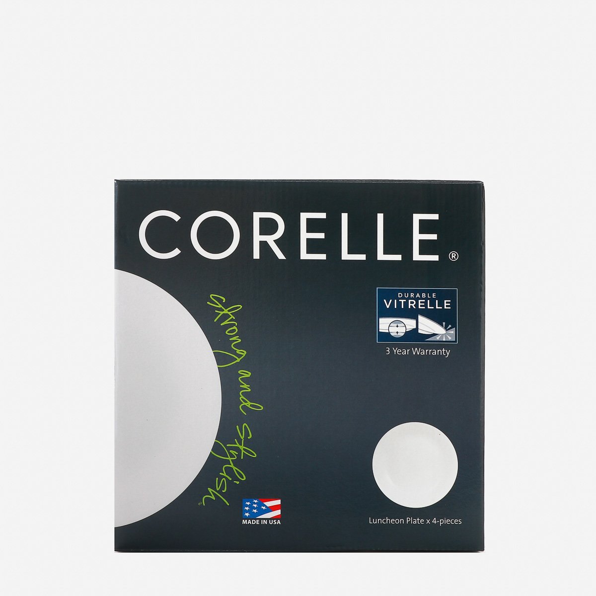 Corelle 4-Piece Luncheon Plate Set - Winter Frost White