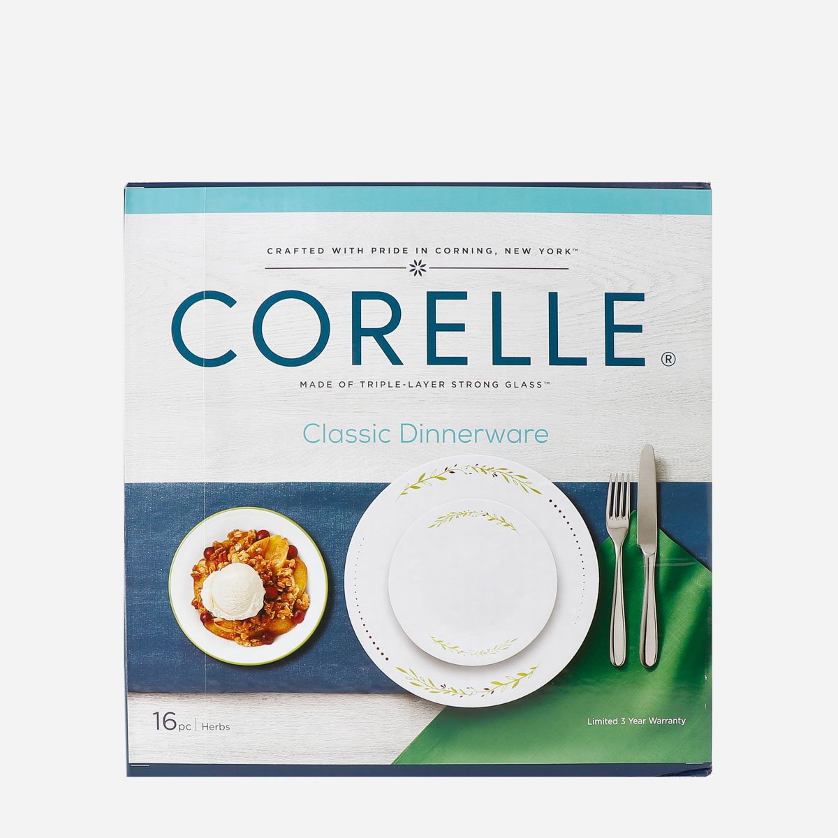 Corelle 16-Piece Dinnerware Set - Herbs