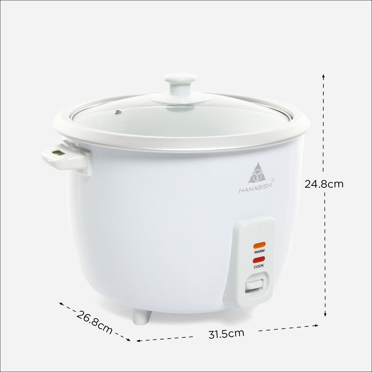 Hanabishi 10 Cups White Rice Cooker - 1.8L