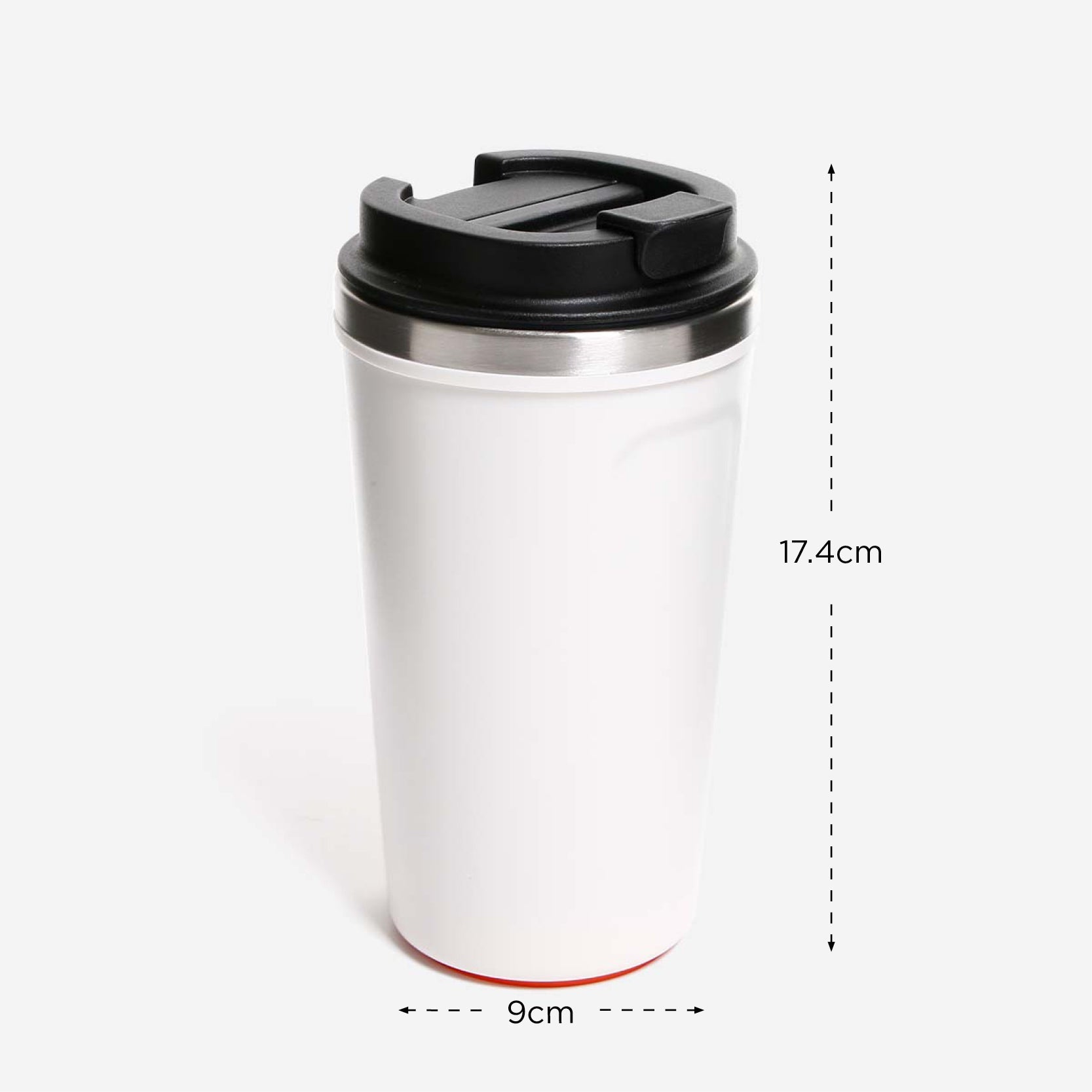 Atlantic Double Wall Tumbler with Suction (White) - 520ml