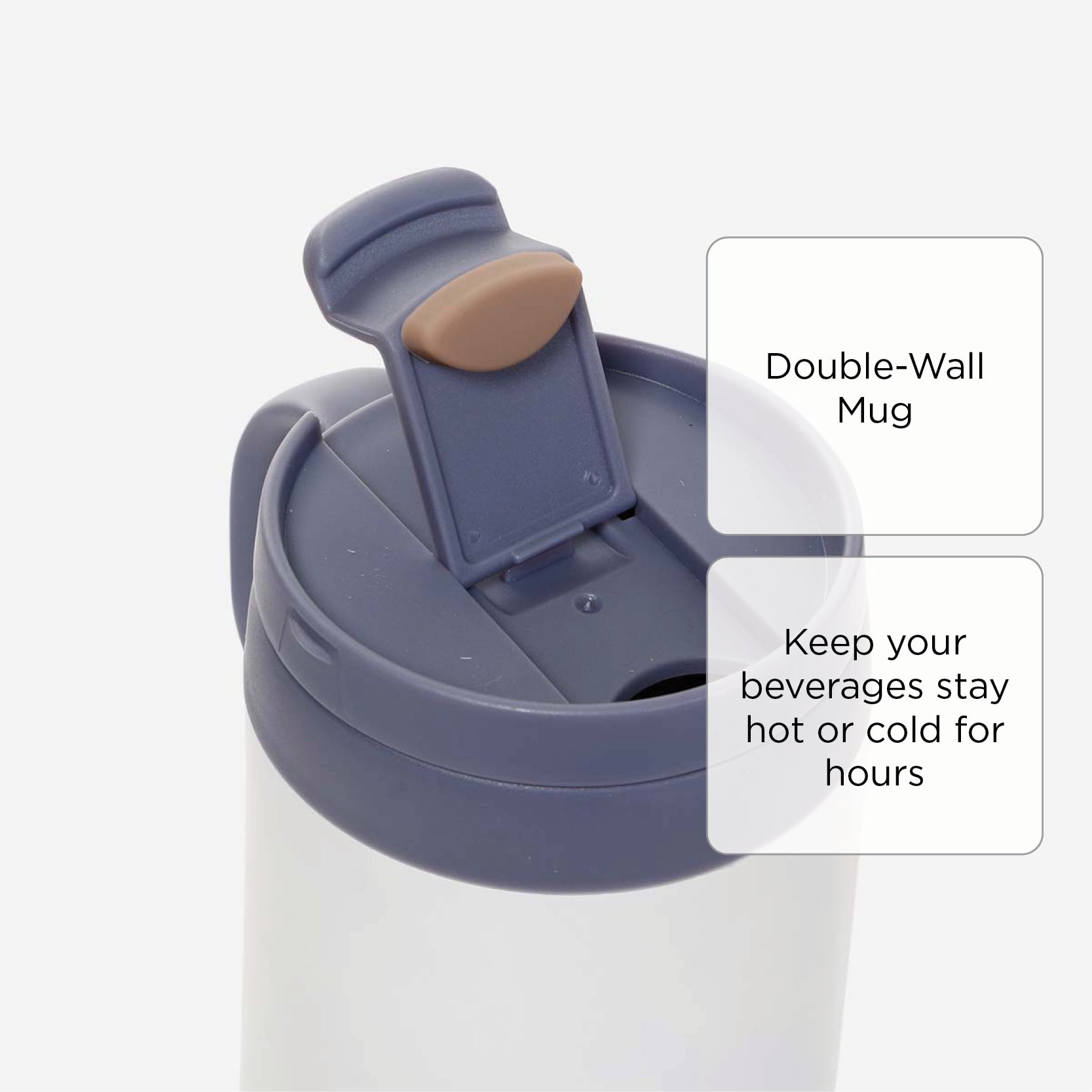 Atlantic Double Wall Mug (White) - 500ml