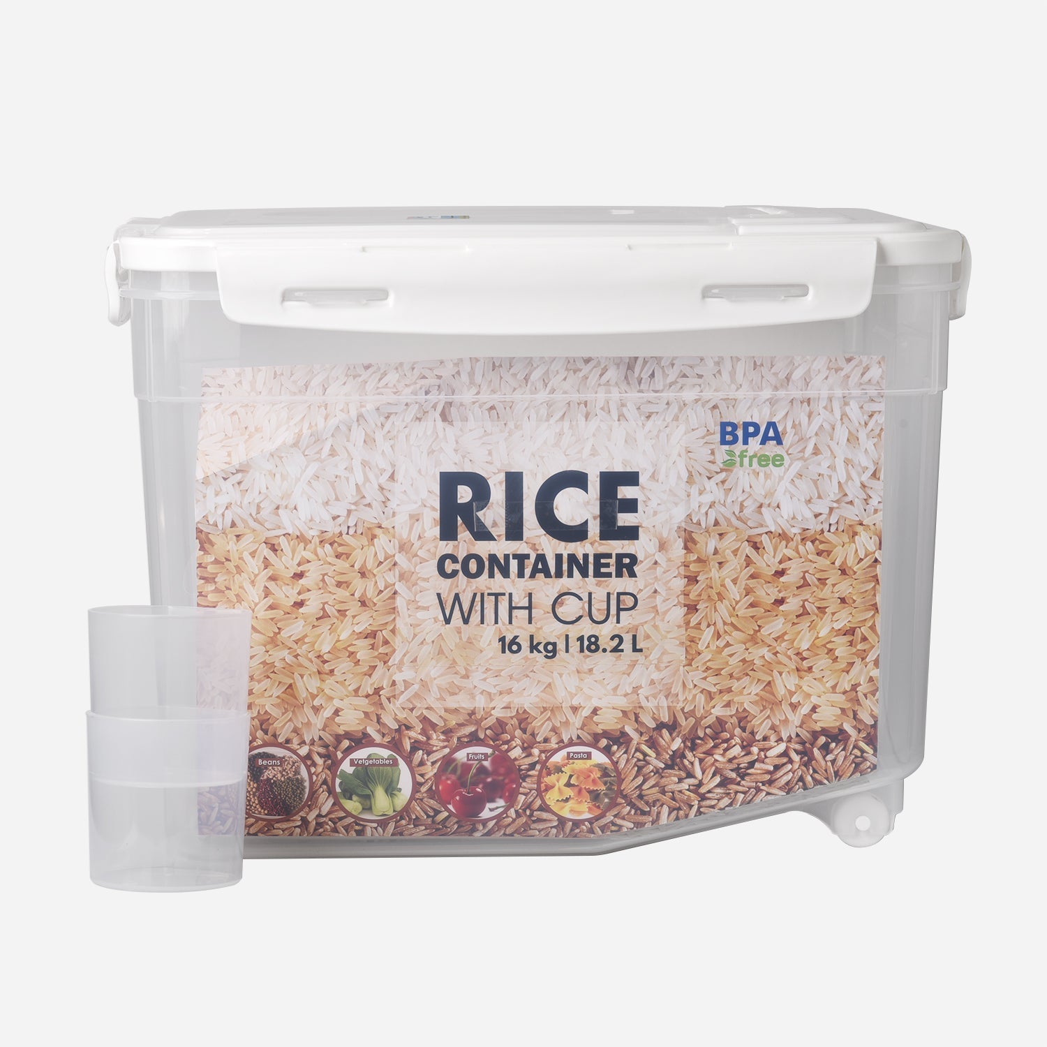 Home Gallery Rice Container with Wheel - 10KG
