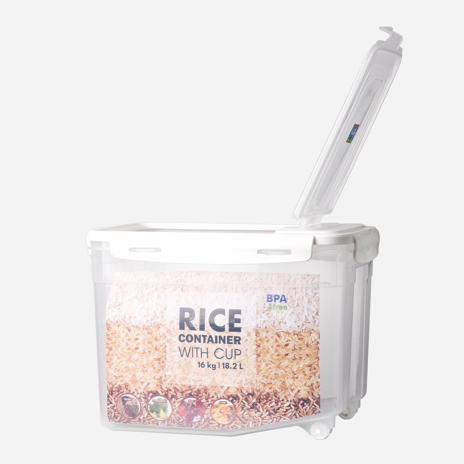 Home Gallery Rice Container with Wheel - 10KG