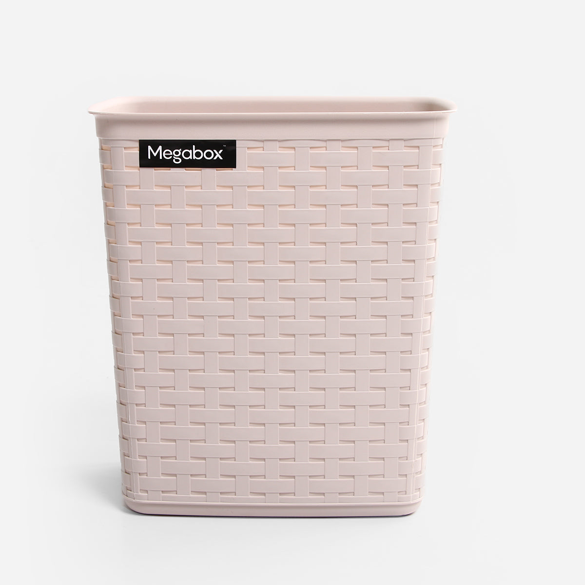Megabox Boho Rattan Rectangle Waste Can MG-723 (Beige) - 13L