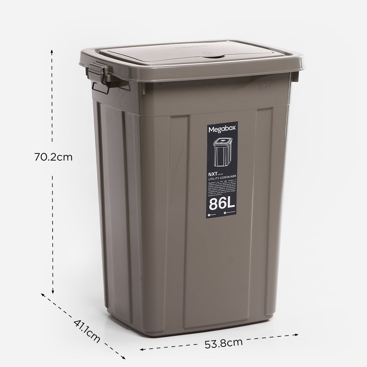 Megabox NXT Utility Container MG-725  (Stone Grey) - 86L