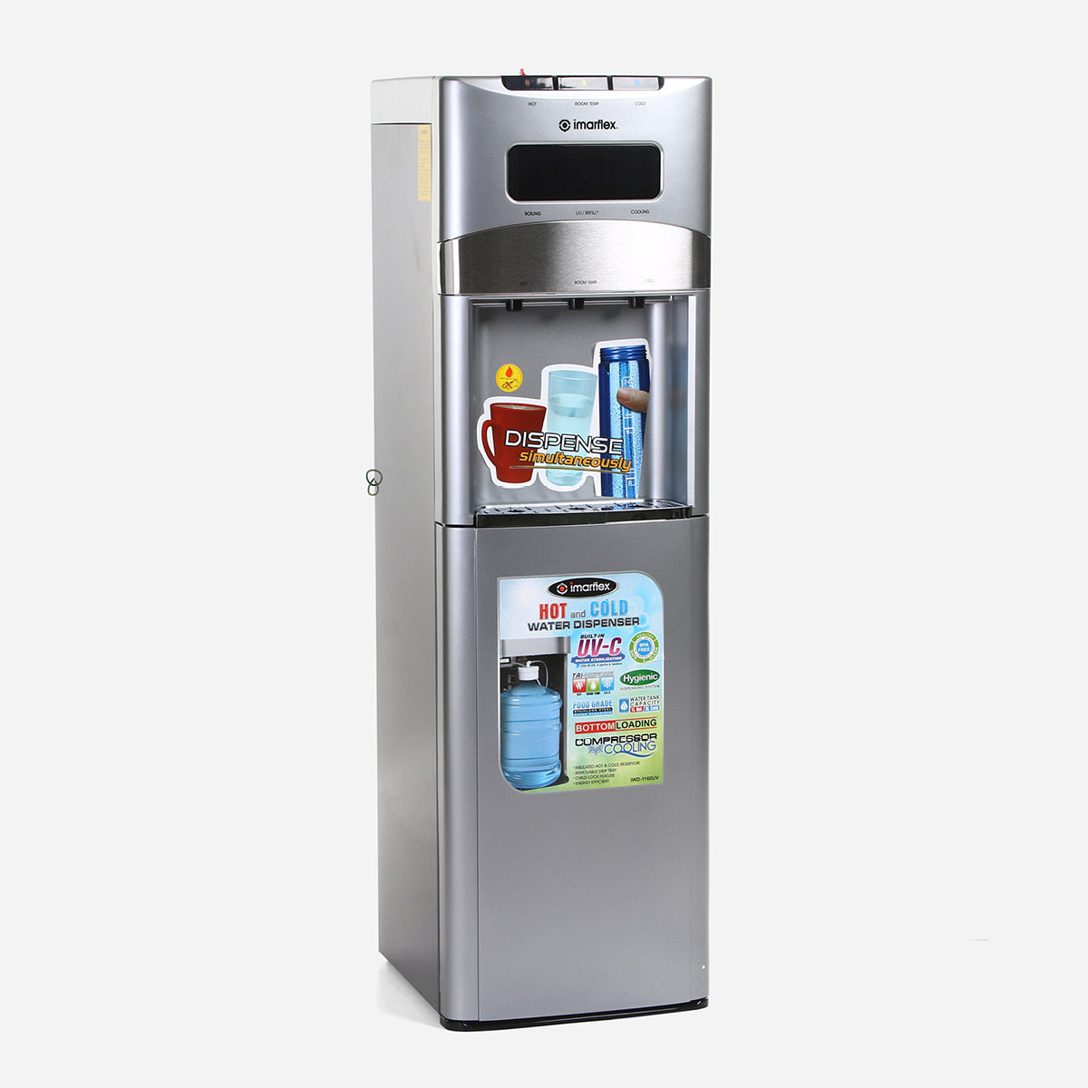 Imarflex Bottom Load Tri Dispenser IWD1160UV/1160S/1130W