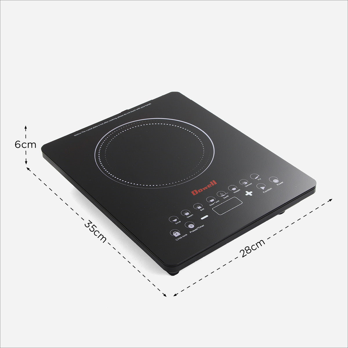 Dowell Induction Cooker 10ICE10 - Black