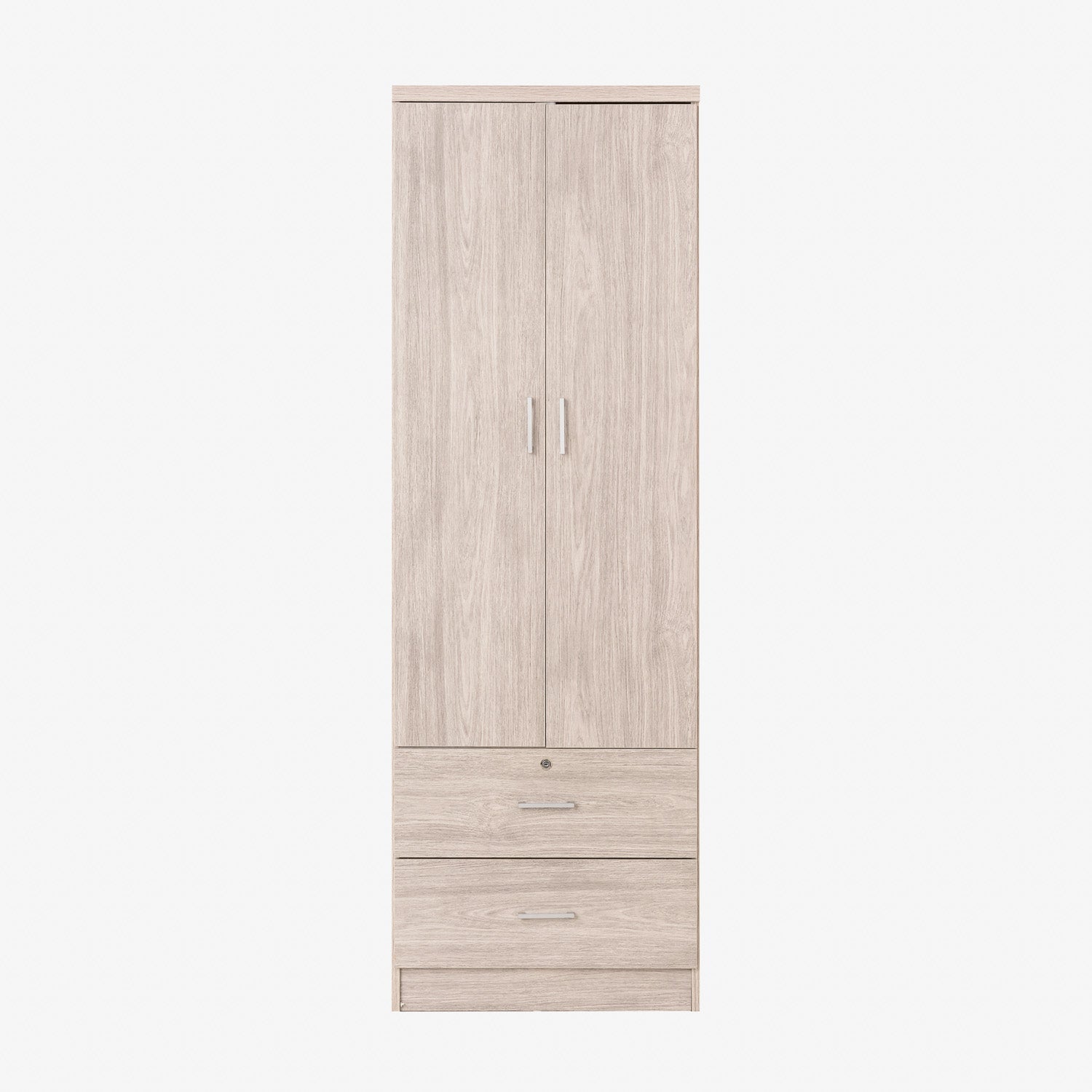 SM Home Trend 2-Door Wardrobe with 2 Drawers - Sonoma Oak