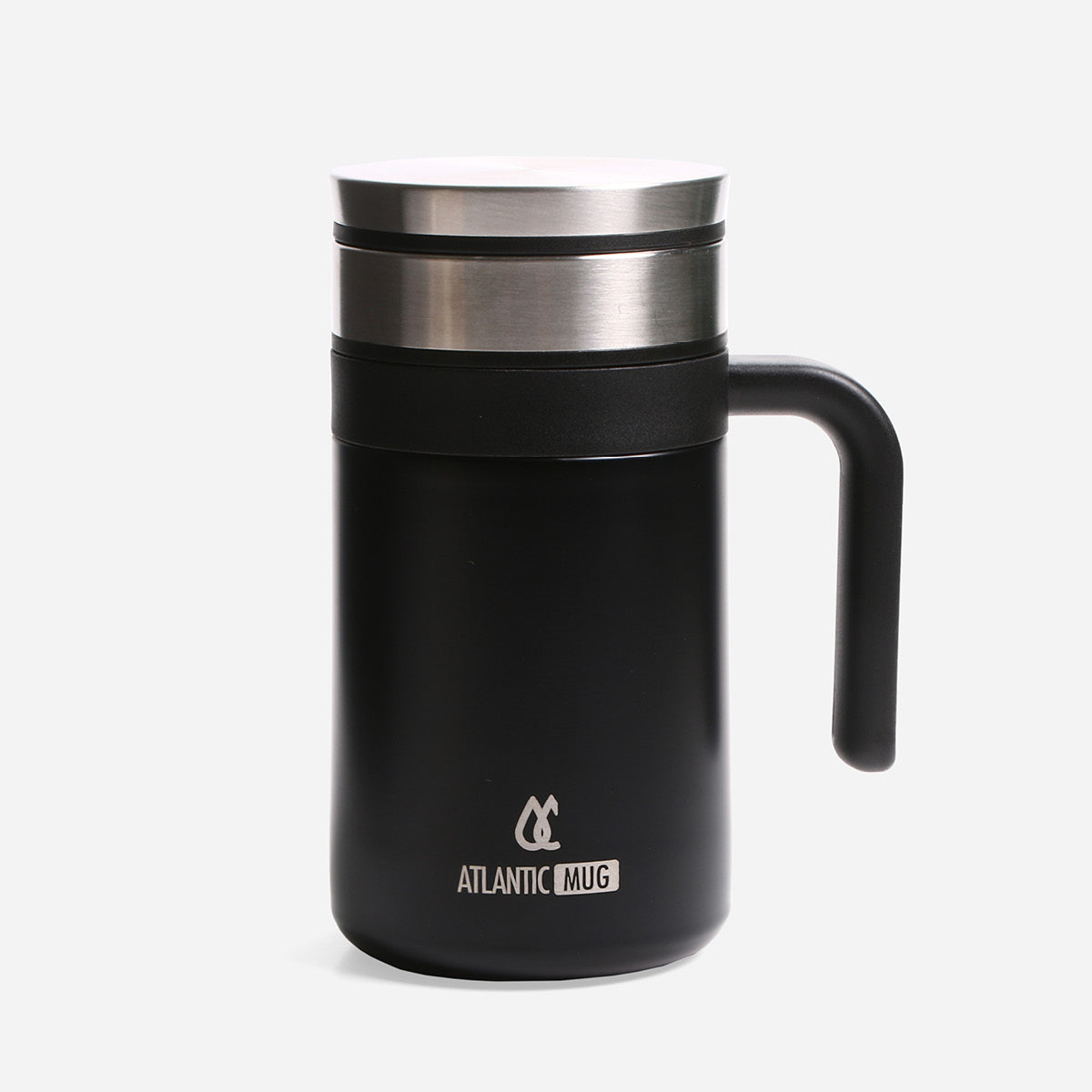 Atlantic Double Wall Mug (Black) - 420ml