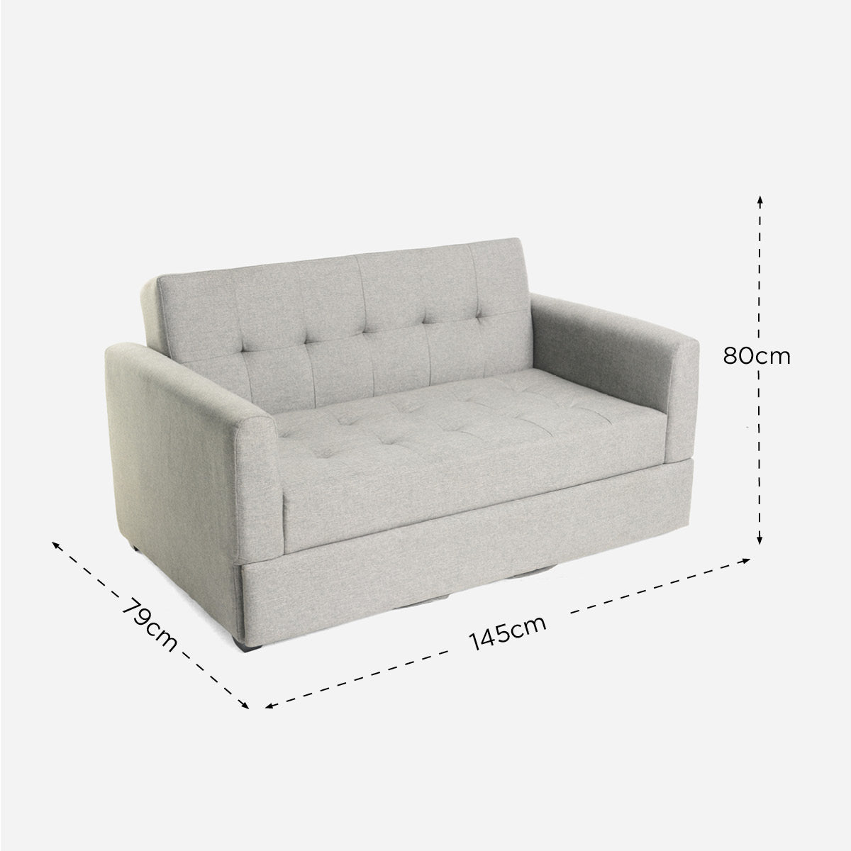SM Home Acclaim Sofabed - Gray