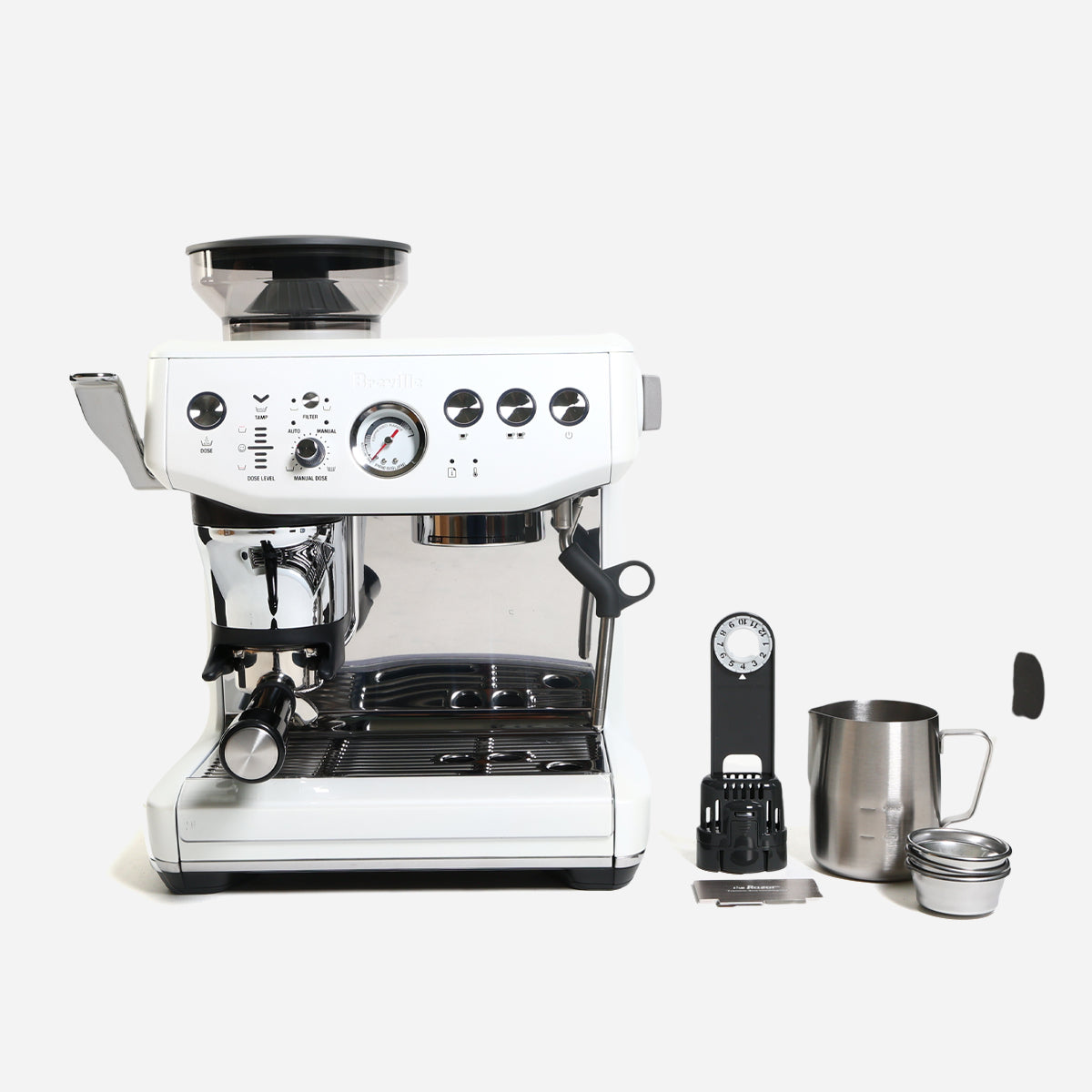 Breville Barista Express Impress BES876SST Espresso Machine - Sea Salt