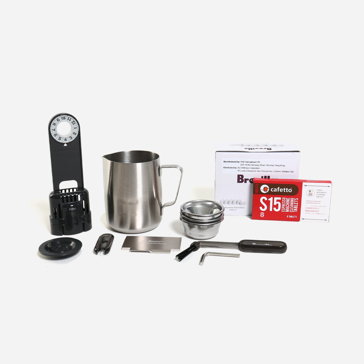 Breville Barista Express Impress BES876SST Espresso Machine - Sea Salt