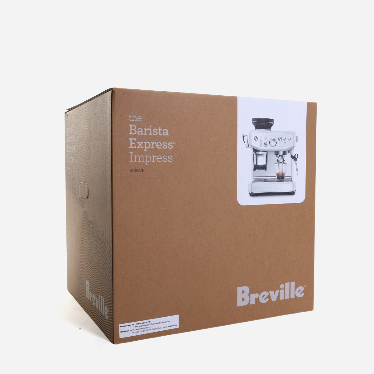 Breville Barista Express Impress BES876SST Espresso Machine - Sea Salt
