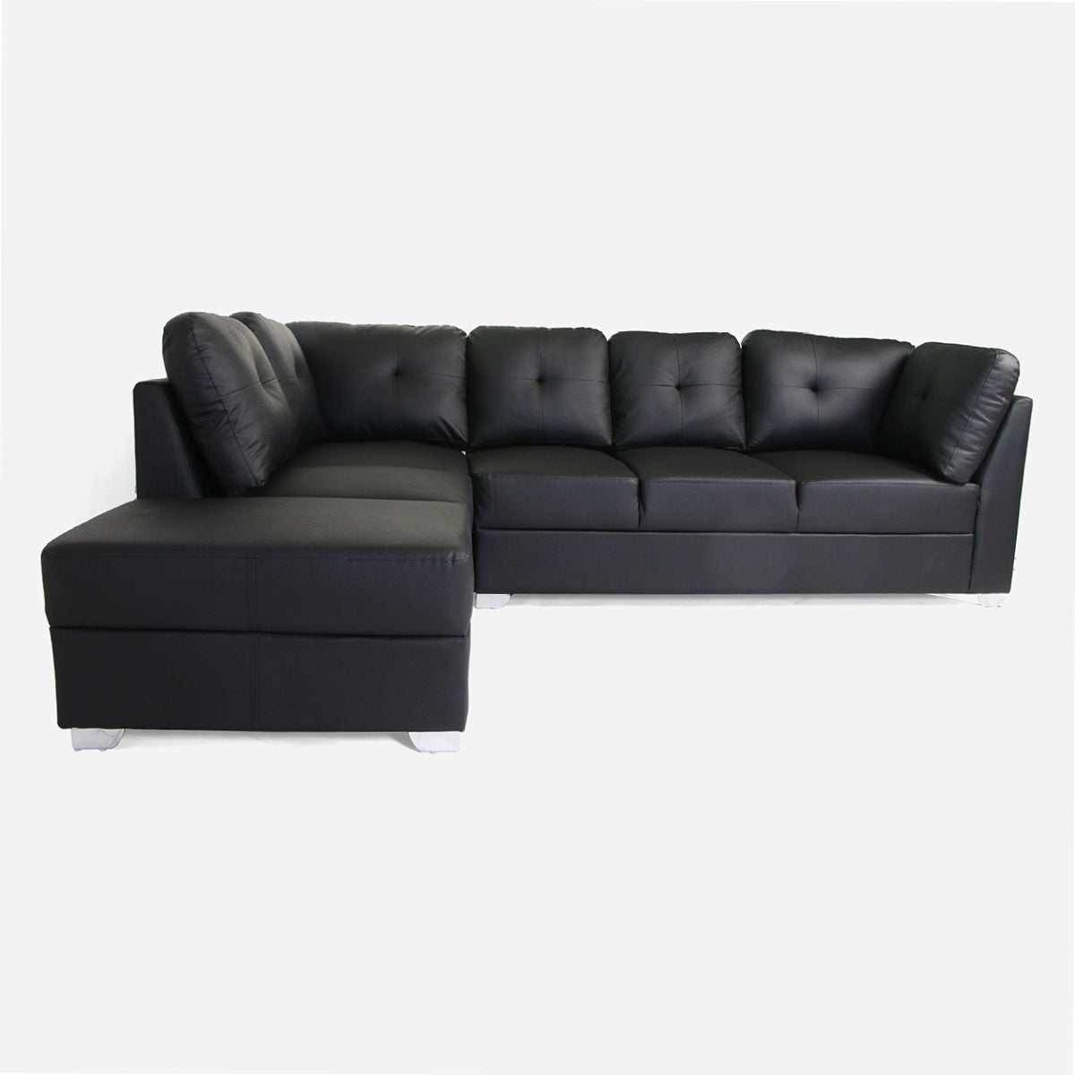 SM Home Caliber Sectional Sofa Set - Black