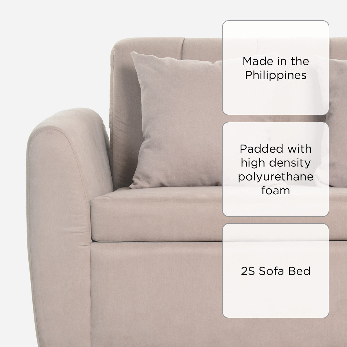SM Home Chummy 2 Seater SofaBed - Summer Brown