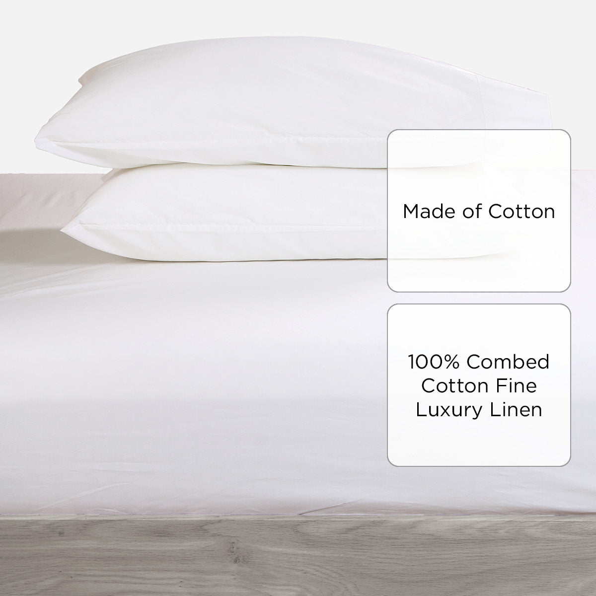 Family Home 3-Piece Classic Elite Fitted Bedsheet Set - King