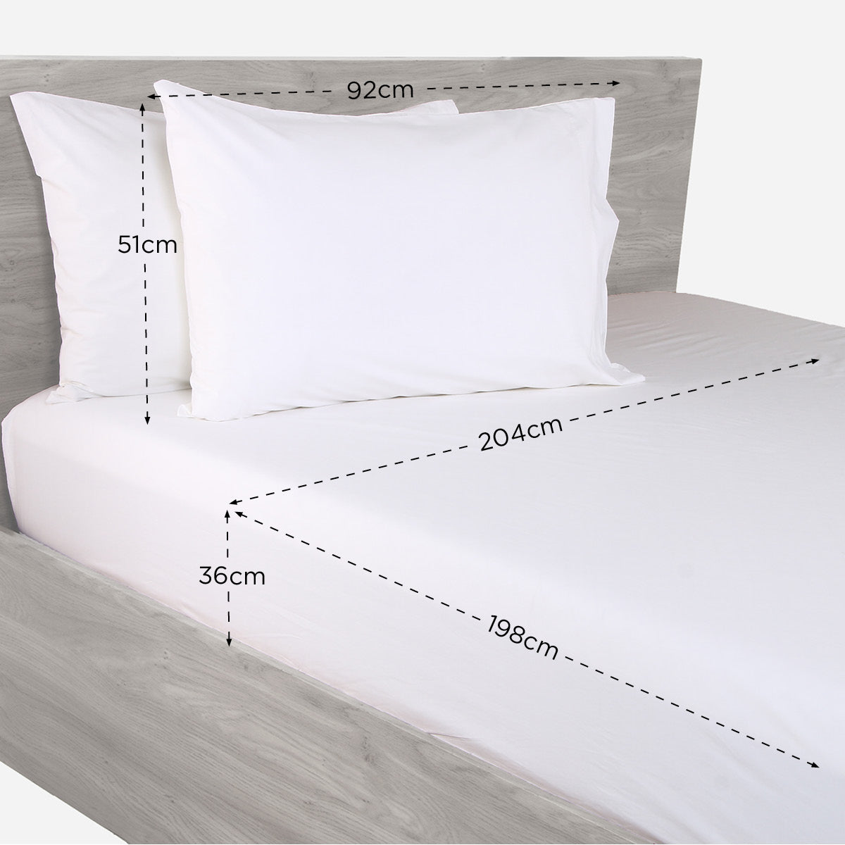 Family Home 3-Piece Classic Elite Fitted Bedsheet Set - King