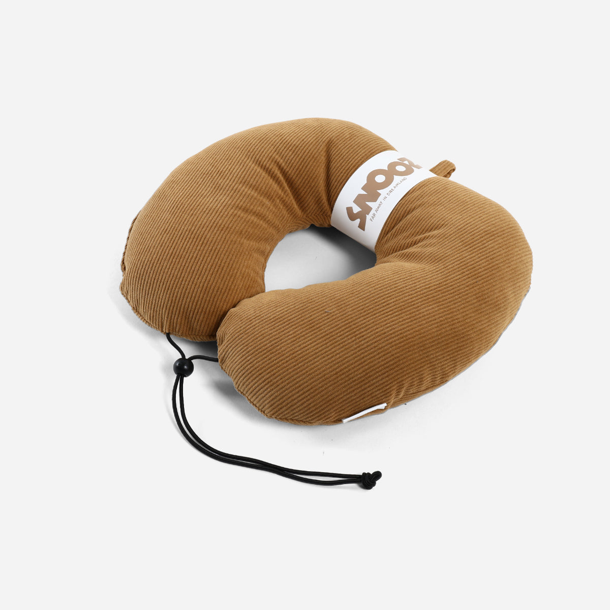SM Home Corduroy Neck Pillow (Beige) - 14x12in