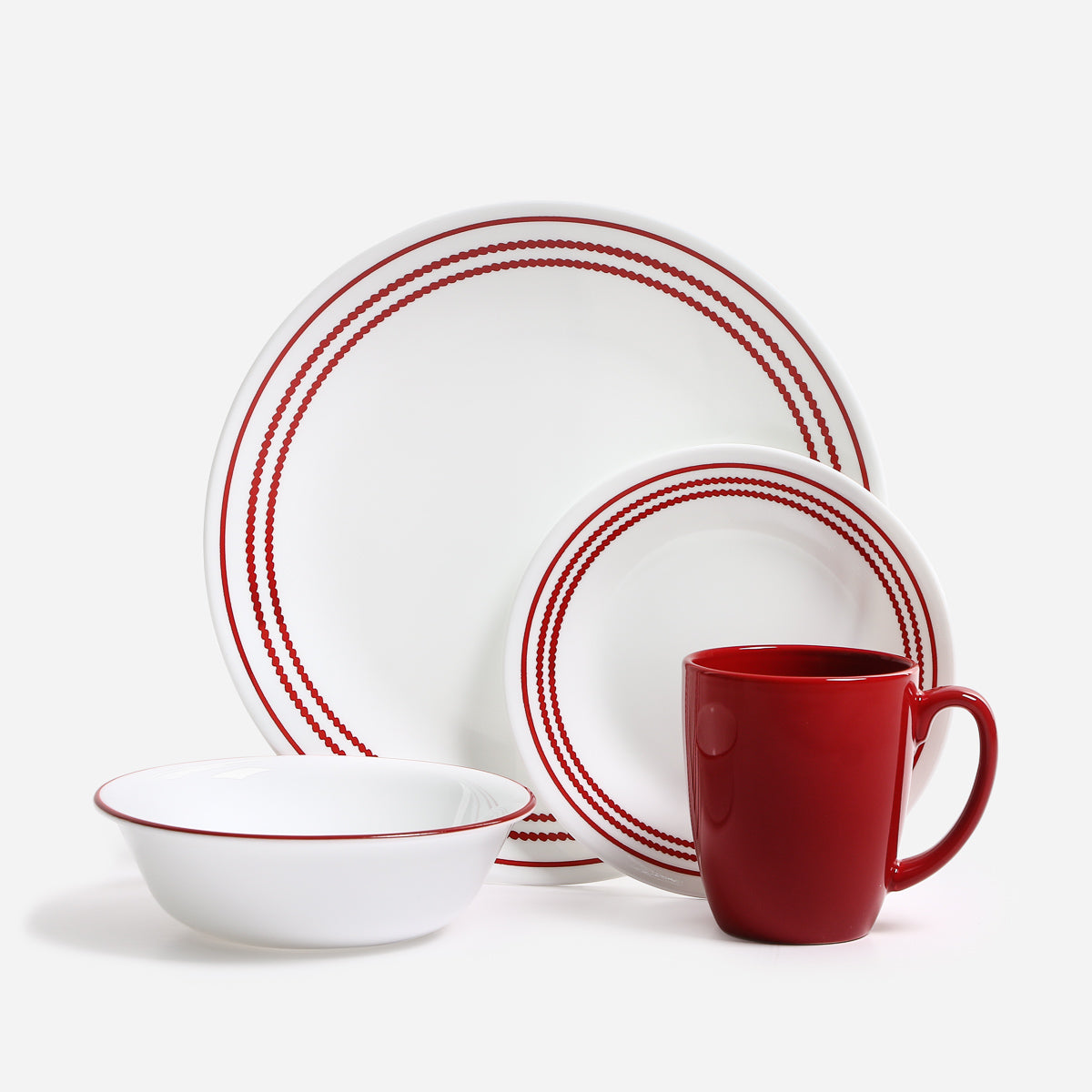 Corelle 16-Piece Dinnerware Set - Ruby Red i